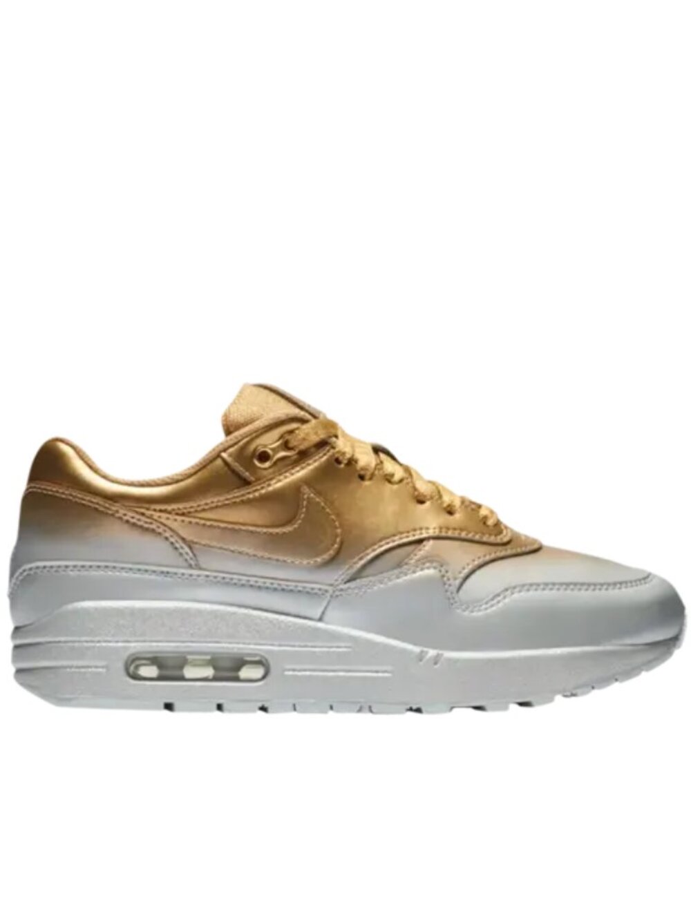 Nike Max 1 Lx Metallic Gold Platinum Size 7.5 Like New